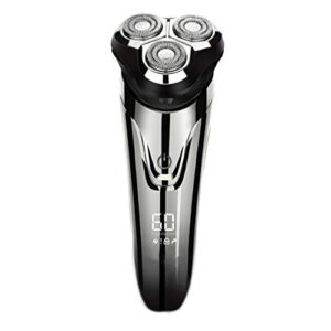 3D Rechargeable Electric Shaver IPX7 Waterproof Wet and Dry Men's Rotary Shaver with Pop-up Trimmer