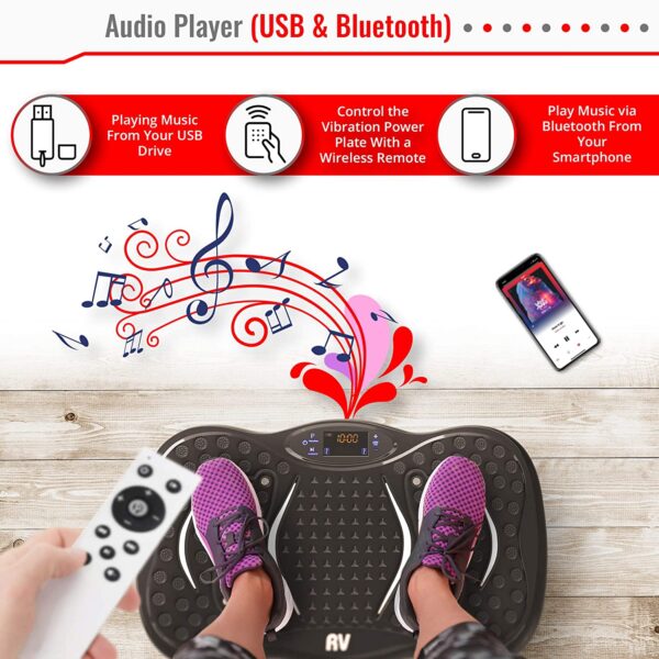 Replacement Remote Control for 8-in-1 Ultra Compact Thin Vibration Power Plate - Image 3