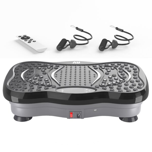 8-in-1 Ultra Compact Thin Vibration Power Plate with USB Music Player, Magnotherapy & 299 Speed - Image 2