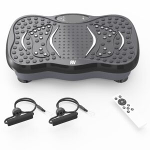 8-in-1 Ultra Compact Thin Vibration Power Plate with USB Music Player, Magnotherapy & 299 Speed