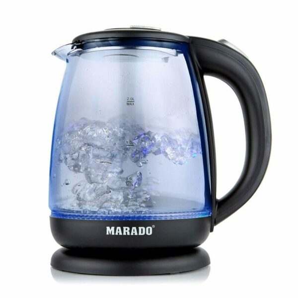 LED Illuminated 2.0L Cordless Glass Kettle