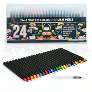 24 +1 Pack Professional Watercolour Brush Pens Set Drawing Art Sketch Manga